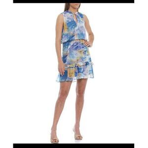 Laundry by Shelli Segal Printed Blouson Dress